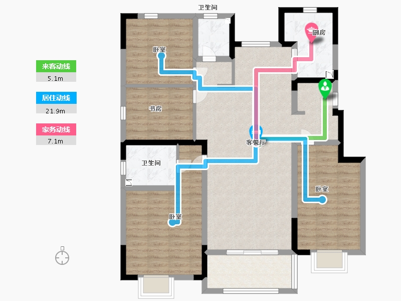 江苏省-南京市-中交锦蘭荟-108.00-户型库-动静线