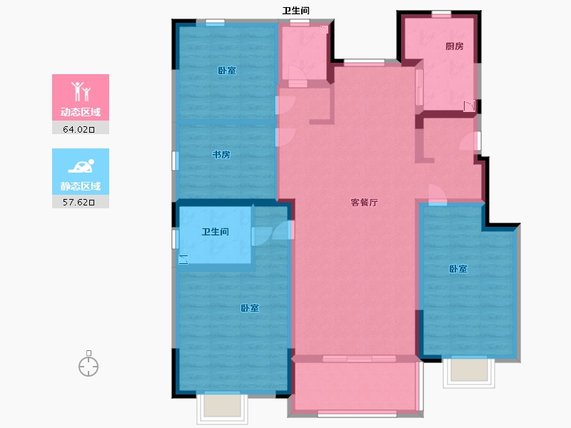 江苏省-南京市-中交锦蘭荟-108.00-户型库-动静分区