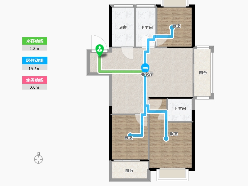 江苏省-无锡市-海尔产城创翡翠文华-98.61-户型库-动静线