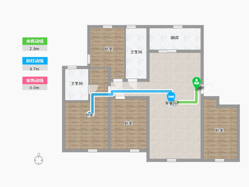 辽宁省-盘锦市-精工福地-116.01-户型库-动静线