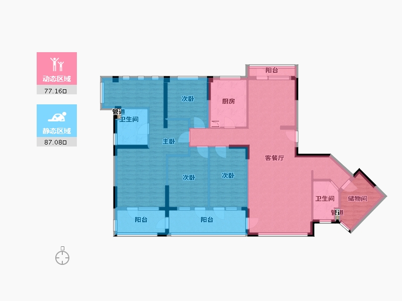 广西壮族自治区-北海市-昊海梧桐-147.33-户型库-动静分区