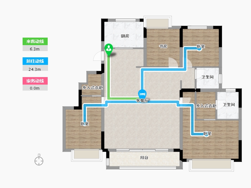 江苏省-无锡市-无锡融创文旅城-132.00-户型库-动静线