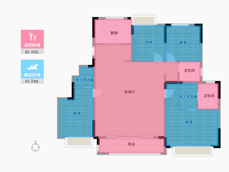 江苏省-无锡市-无锡融创文旅城-132.00-户型库-动静分区