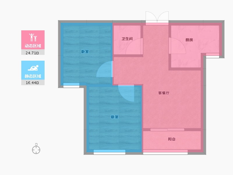 甘肃省-兰州市-天佑嘉州润园-36.53-户型库-动静分区