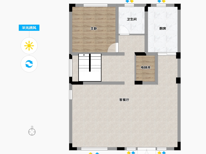 广西壮族自治区-北海市-金鼎花园-94.79-户型库-采光通风