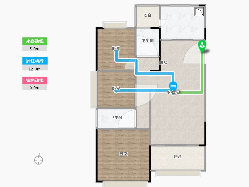 江苏省-南京市-恒大湖山半岛-93.01-户型库-动静线