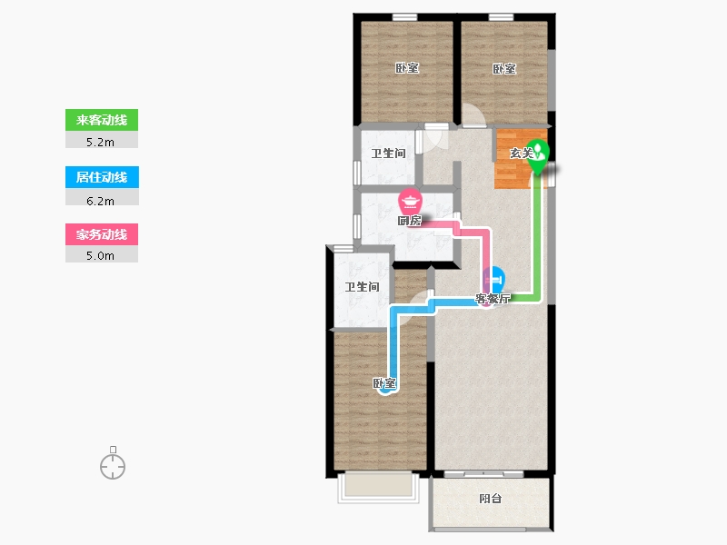 陕西省-西安市-富力开远城-97.16-户型库-动静线