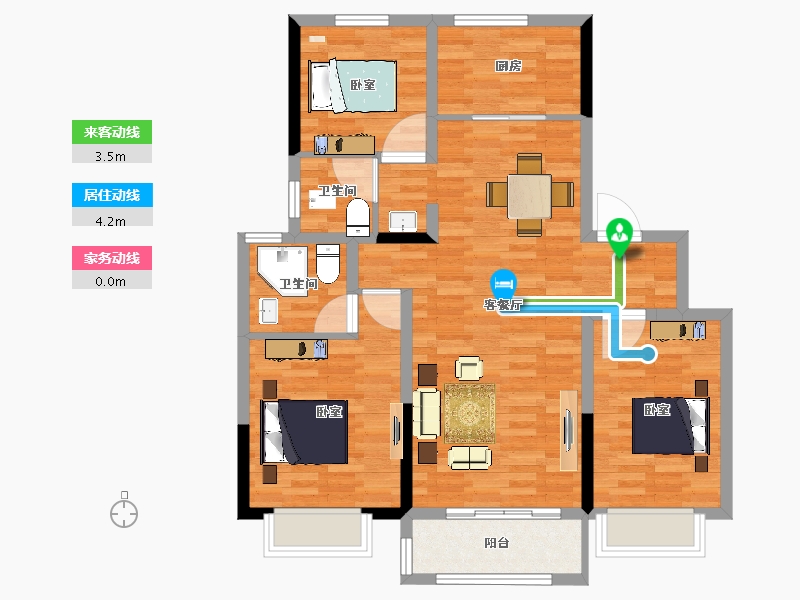 江苏省-南京市-中建熙元府-92.00-户型库-动静线