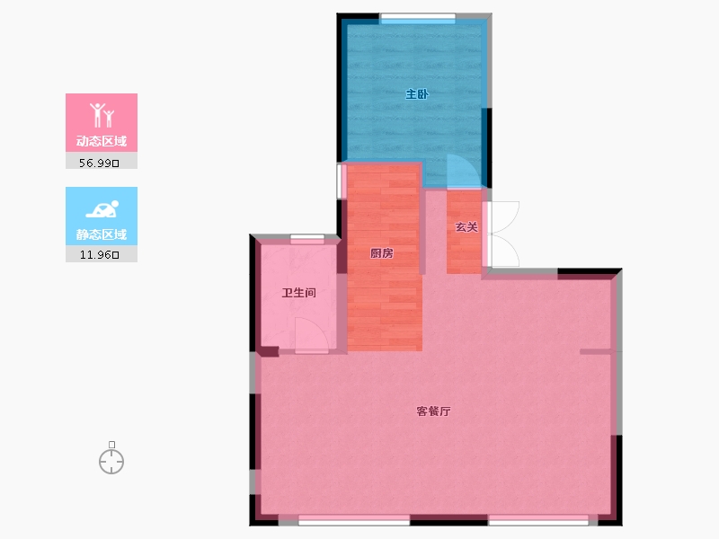 陕西省-西安市-中梁国宾府-63.15-户型库-动静分区