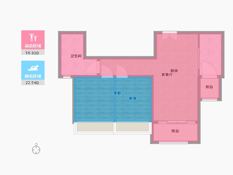 江苏省-徐州市-融耀新城-71.00-户型库-动静分区