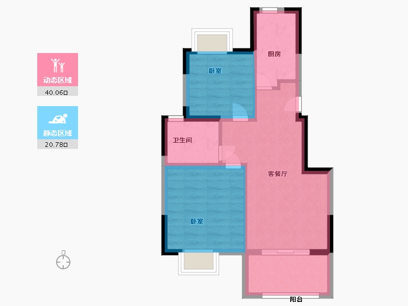 江苏省-南京市-中交锦蘭荟-54.00-户型库-动静分区