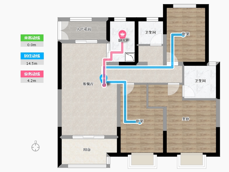 江苏省-无锡市-金科财富商业广场-92.39-户型库-动静线