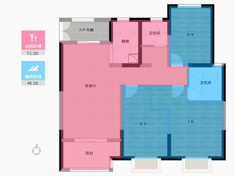 江苏省-无锡市-金科财富商业广场-92.39-户型库-动静分区