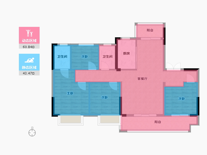 福建省-龙岩市-紫金山体育公园-93.54-户型库-动静分区