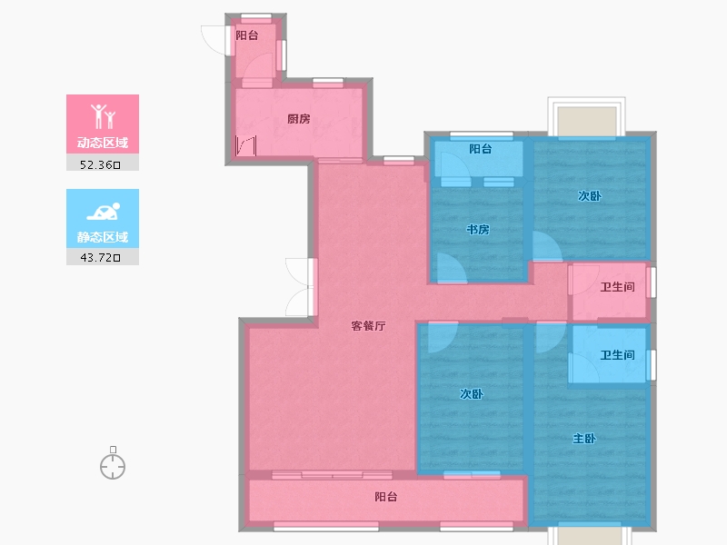 福建省-福州市-融信大卫城-85.00-户型库-动静分区