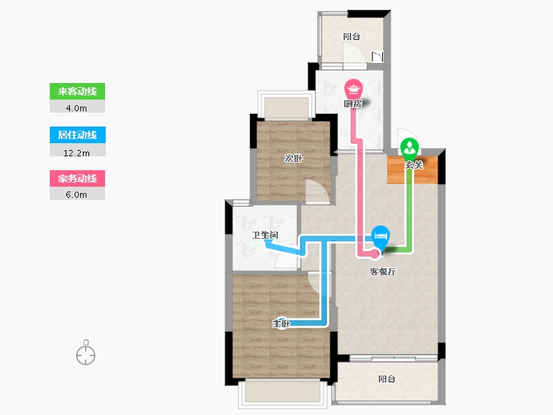 江苏省-南京市-恒大林溪郡-71.00-户型库-动静线