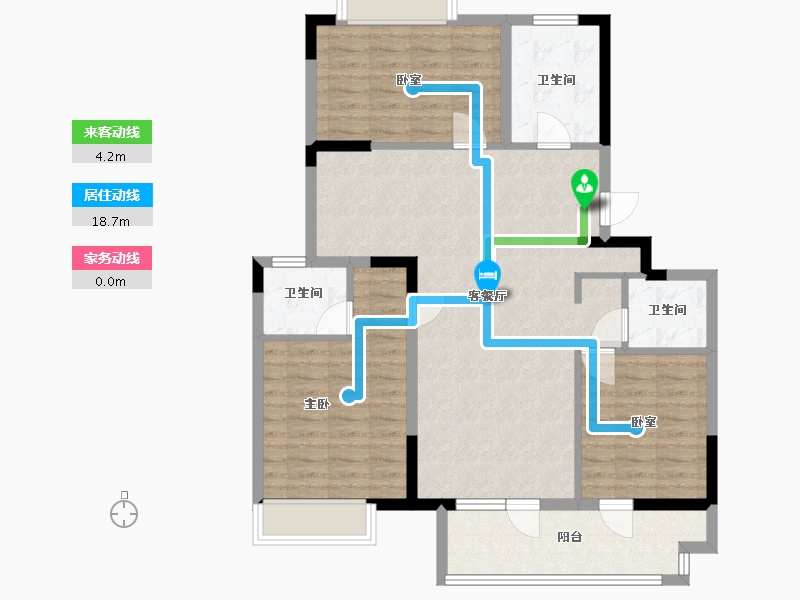 江苏省-无锡市-融创西羲里-99.76-户型库-动静线