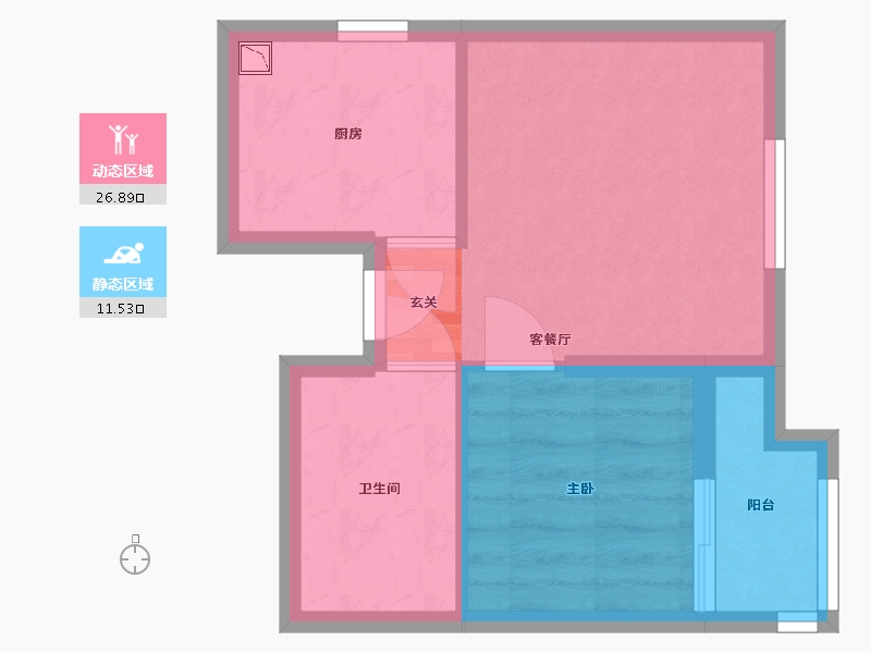 黑龙江省-哈尔滨市-华润置地·万象润街-33.59-户型库-动静分区