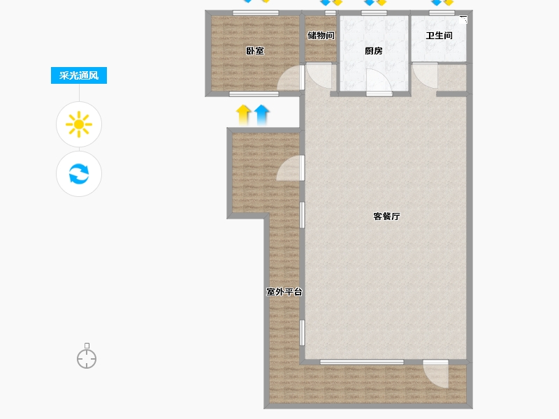 江苏省-无锡市-田园东方-184.00-户型库-采光通风