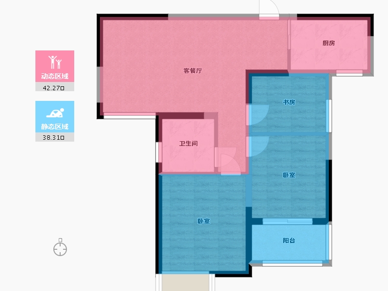 江苏省-无锡市-百好锦园-72.00-户型库-动静分区