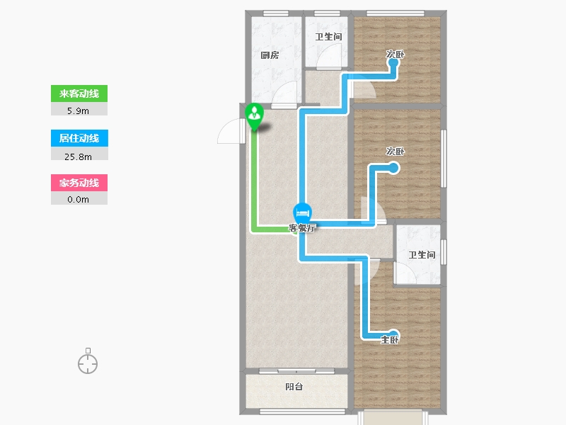 山东省-淄博市-忆江南启园-130.01-户型库-动静线