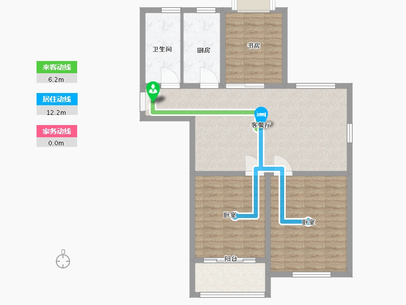 江苏省-无锡市-寺头家园三期-89.00-户型库-动静线