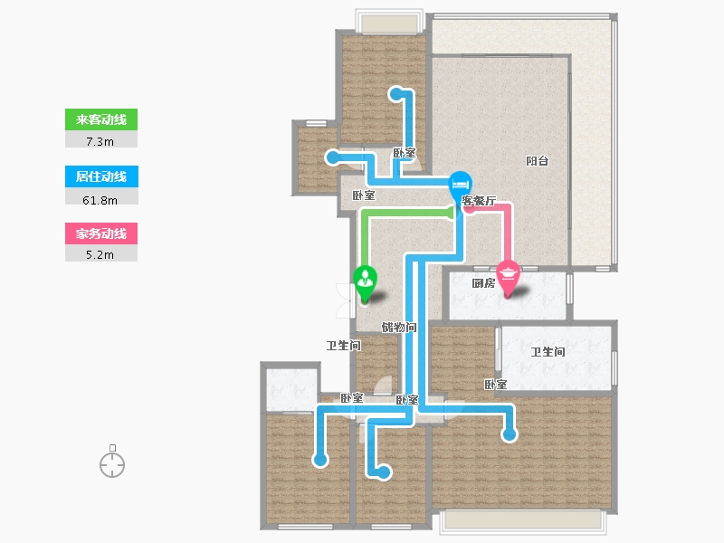 江苏省-南京市-华侨城天鹅堡-233.14-户型库-动静线