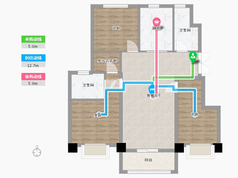 黑龙江省-哈尔滨市-金地名悦-83.17-户型库-动静线