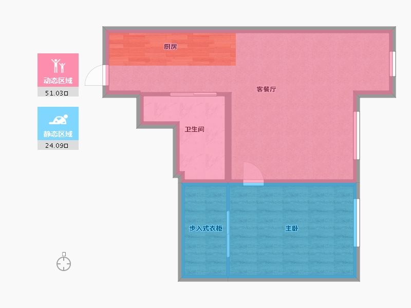 黑龙江省-哈尔滨市-龙创新世纪-68.03-户型库-动静分区