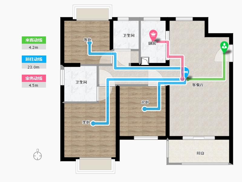 江苏省-无锡市-弘阳昕悦府-94.00-户型库-动静线