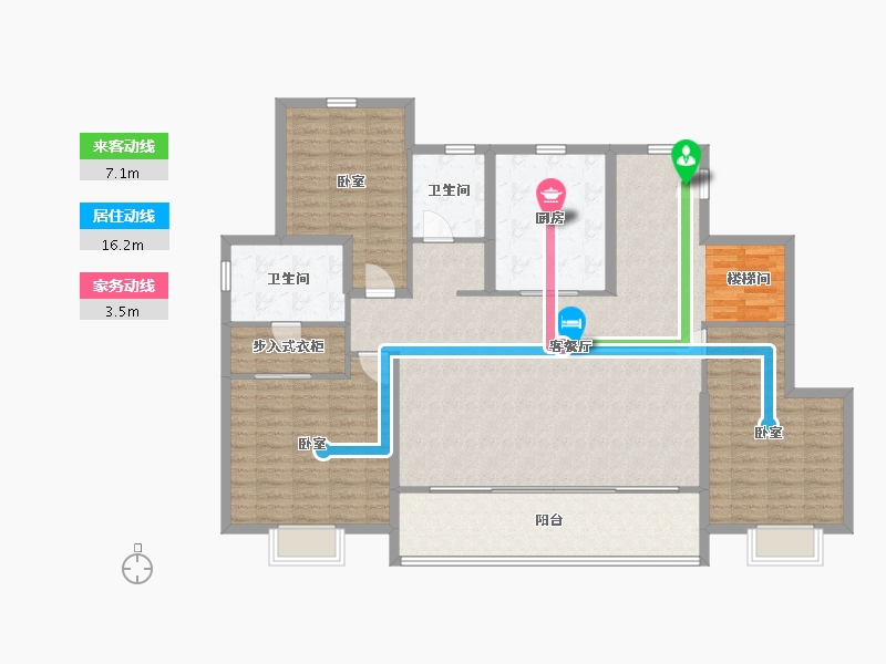 江苏省-无锡市-璞悦滨湖望-142.00-户型库-动静线