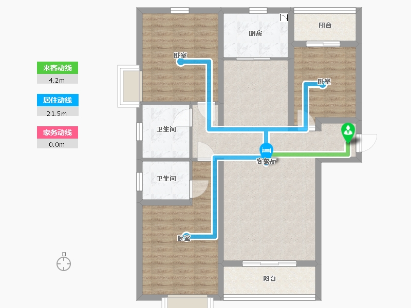 陕西省-渭南市-泰和府-100.15-户型库-动静线