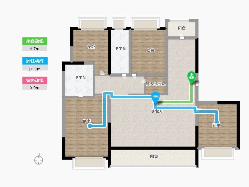 江苏省-无锡市-绿城凤起和鸣-134.00-户型库-动静线