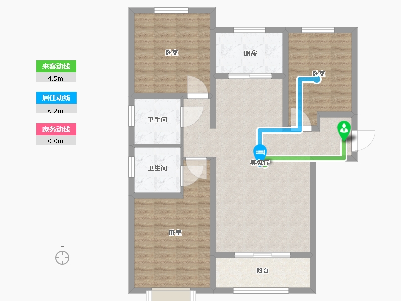 陕西省-渭南市-蒲城汇邦中央公馆-94.01-户型库-动静线