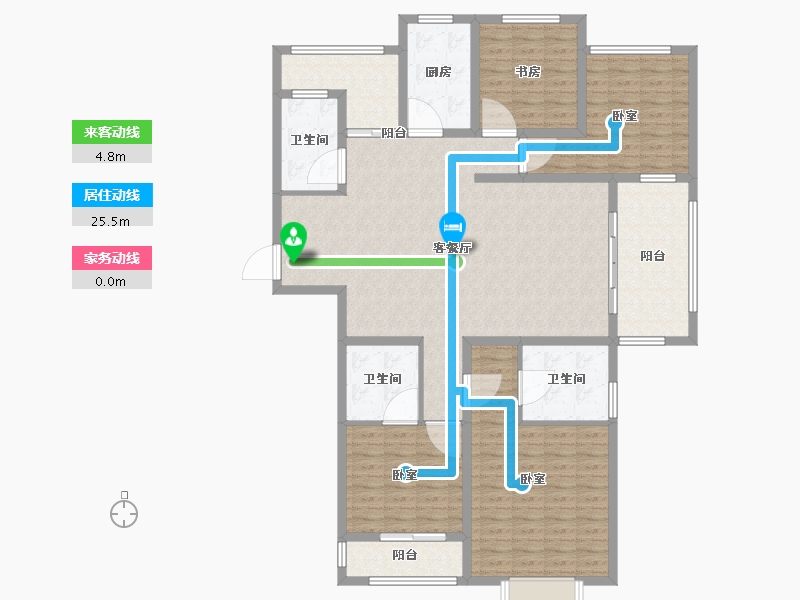 江苏省-无锡市-红豆人民路九号-149.00-户型库-动静线