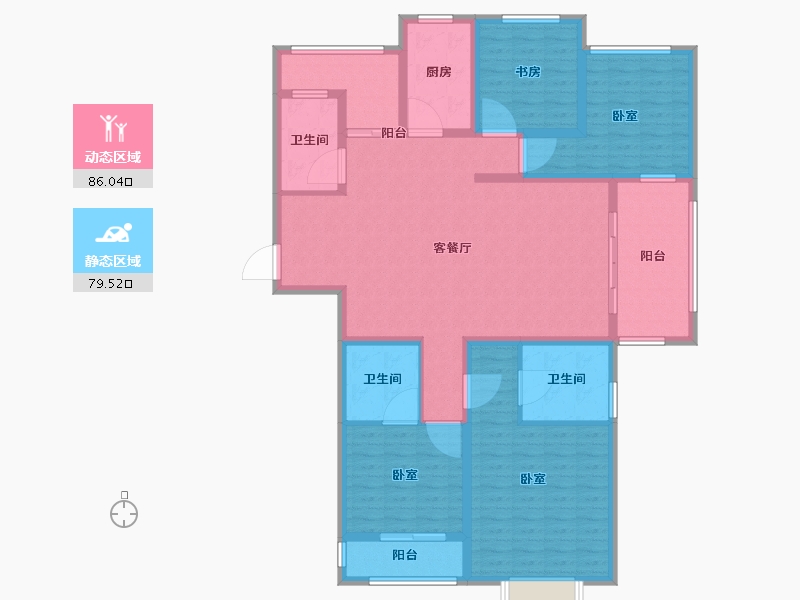 江苏省-无锡市-红豆人民路九号-149.00-户型库-动静分区