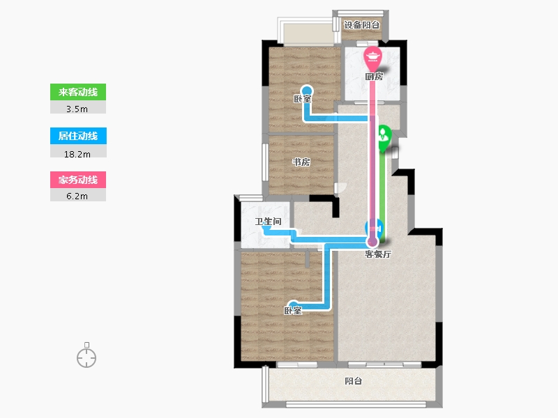 江苏省-无锡市-路劲梅都府-77.00-户型库-动静线