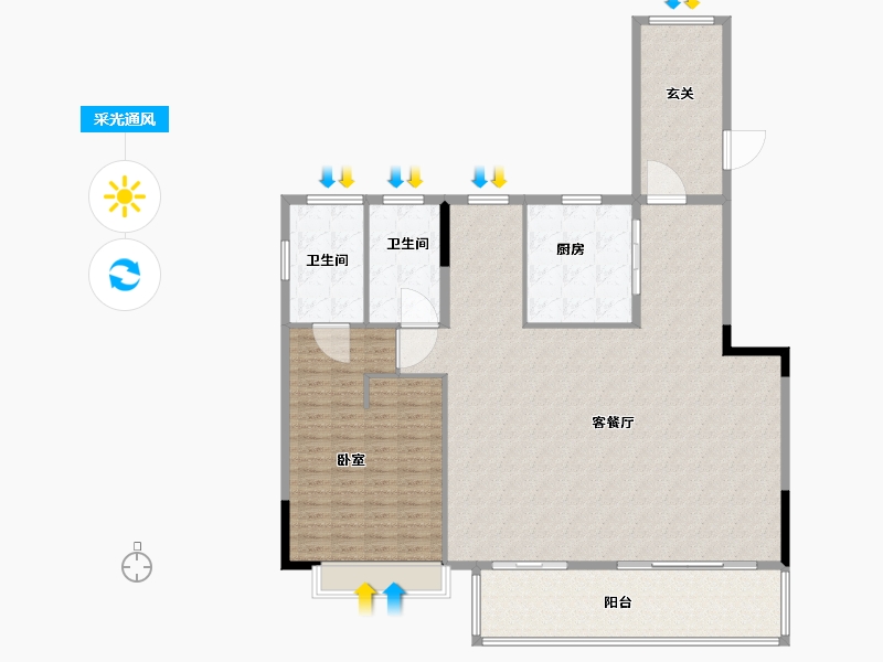 江苏省-无锡市-绿城凤起和鸣-168.01-户型库-采光通风