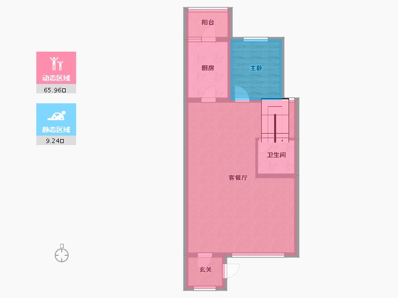 内蒙古自治区-包头市-中城·国际城-67.39-户型库-动静分区