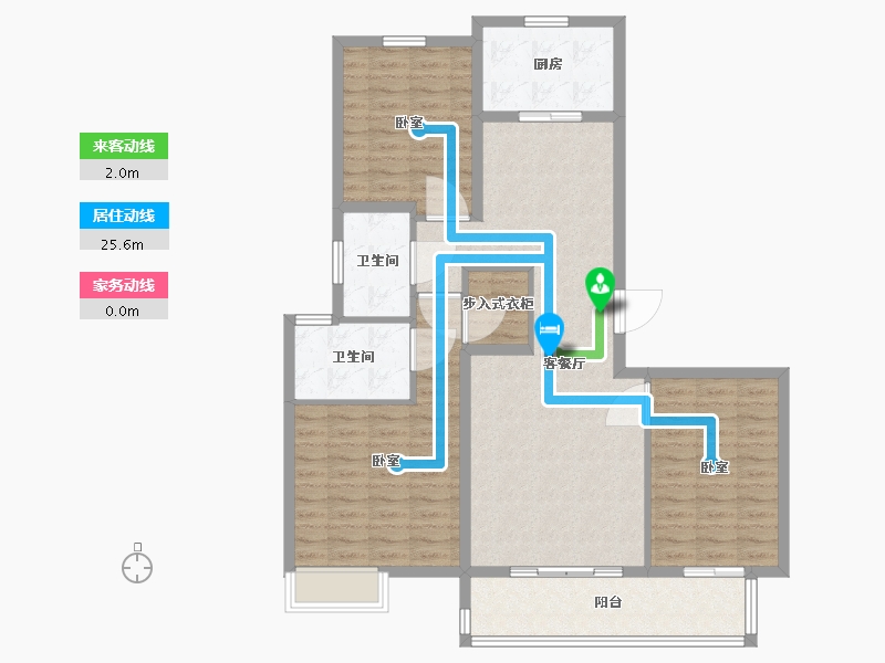 陕西省-渭南市-蒲城龙记观园-110.01-户型库-动静线