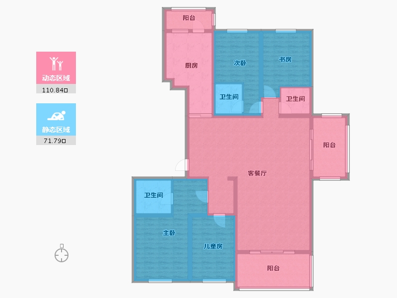 山东省-日照市-安泰名筑-164.54-户型库-动静分区