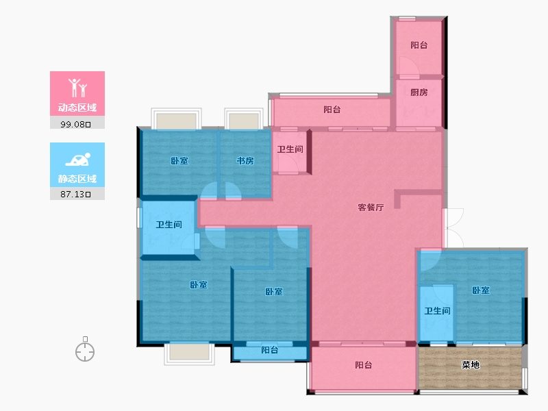 江苏省-常州市-碧桂园柏悦世家-178.51-户型库-动静分区