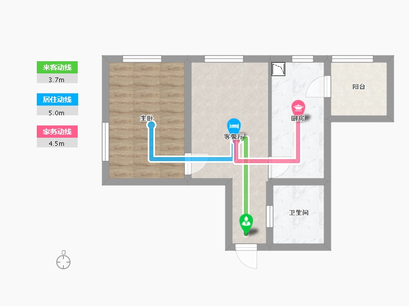 黑龙江省-哈尔滨市-江城国际-43.65-户型库-动静线