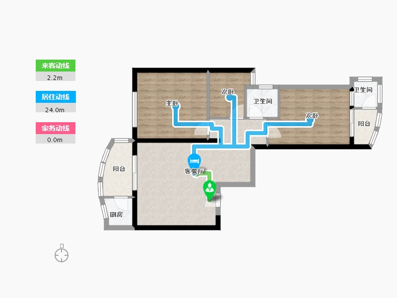 福建省-泉州市-嘉琳广场-76.54-户型库-动静线