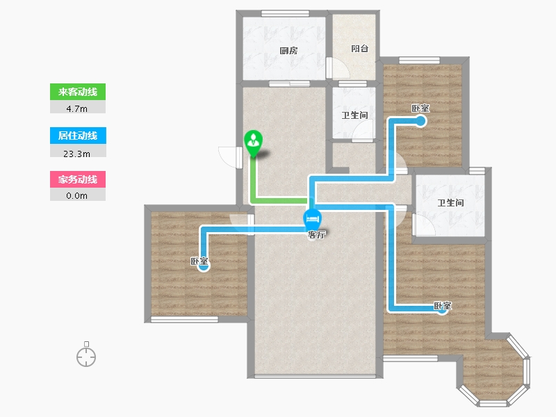 陕西省-宝鸡市-如园·城市运动公园-113.42-户型库-动静线