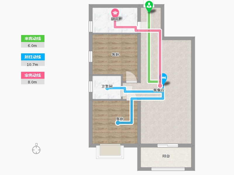 陕西省-渭南市-马渡新城-68.33-户型库-动静线