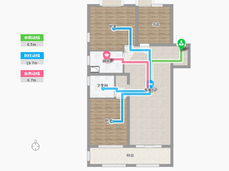 江苏省-无锡市-无锡融创文旅城-102.00-户型库-动静线