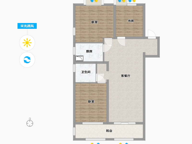 江苏省-无锡市-无锡融创文旅城-102.00-户型库-采光通风