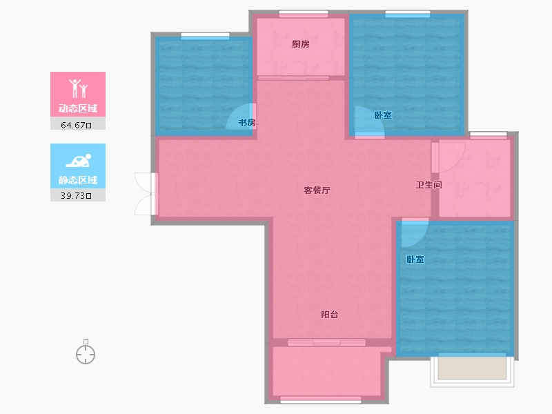 江苏省-徐州市-李集英才佳苑-94.00-户型库-动静分区