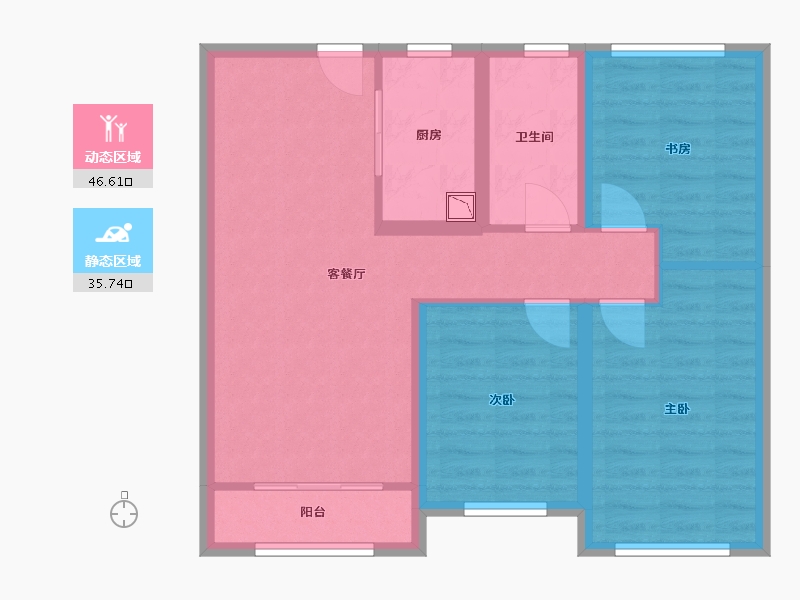 山东省-济宁市-融创济宁府-73.12-户型库-动静分区